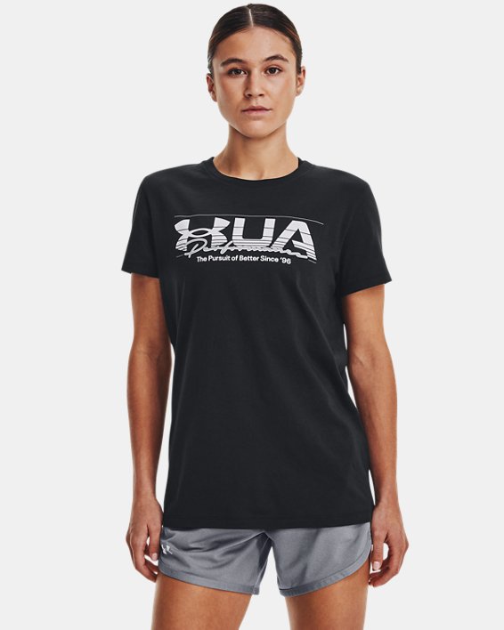 T-shirt à manches courtes UA Vintage Performance pour femme, Black, pdpMainDesktop image number 0